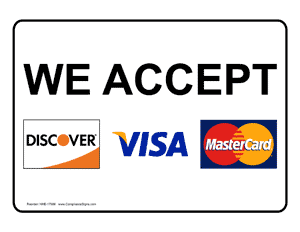 we_accept_visa_mastercard_discovercard_credit_cards